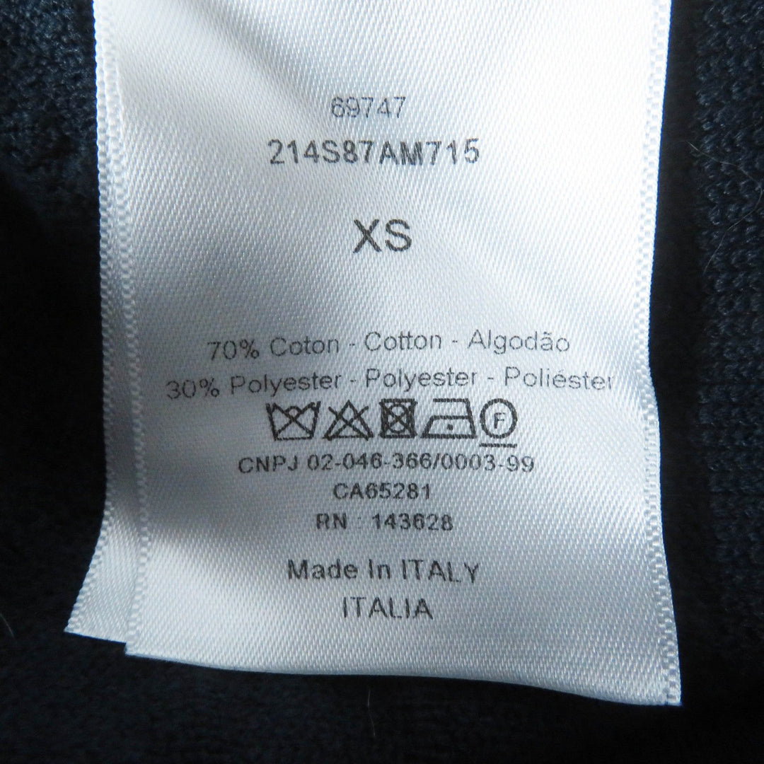 Christian Dior Hoodie 214587AM715 Main: 70% cotton, Main: 30% polyester Dark navy Canage Women XS Used Authentic