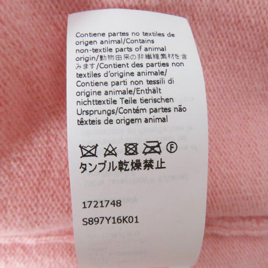 LOEWE cardigan S897Y16K01 Main: 100% wool Pink light gray Women M Used Authentic