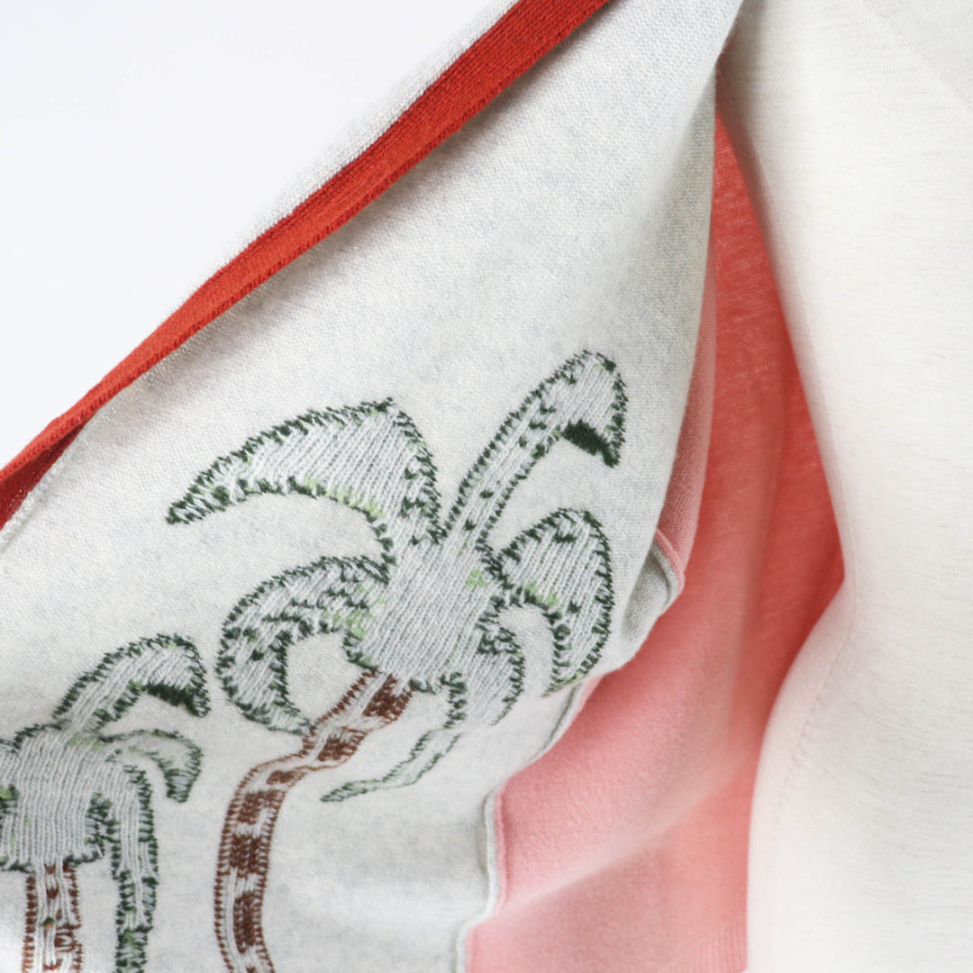 LOEWE cardigan S897Y16K01 Main: 100% wool Pink light gray Women M Used Authentic