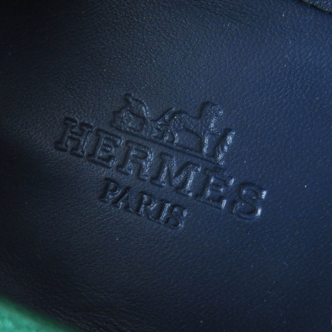 HERMES loafers Main: Leather green moccasins paris Women 37 Used Authentic