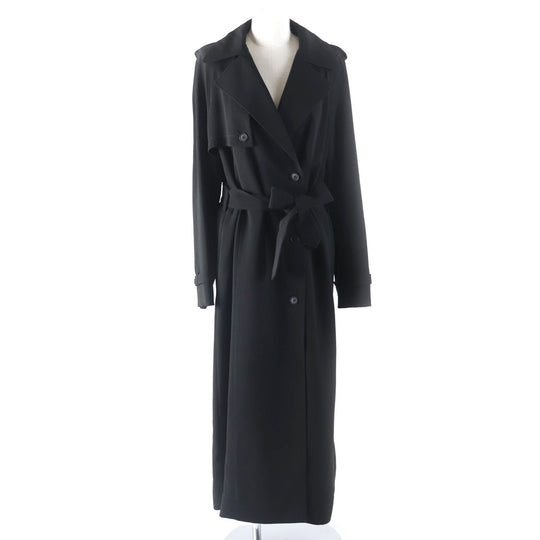 HELMUT LANG trench coat Main: 70% triacetate, Main: 30% polyester black Women 2 Used Authentic