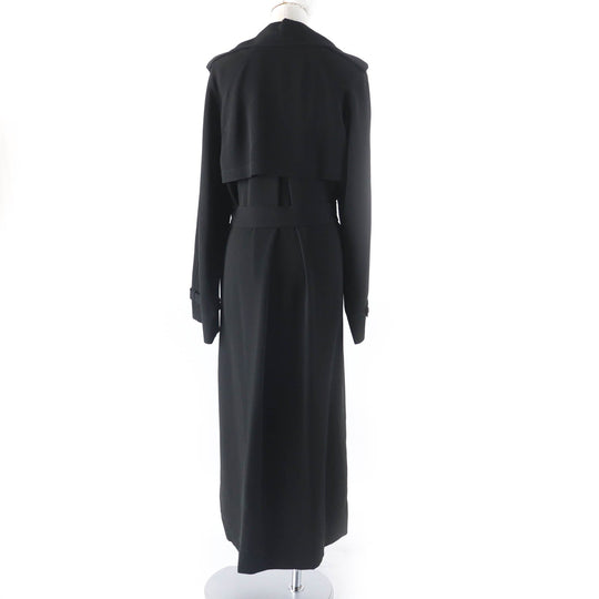 HELMUT LANG trench coat Main: 70% triacetate, Main: 30% polyester black Women 2 Used Authentic