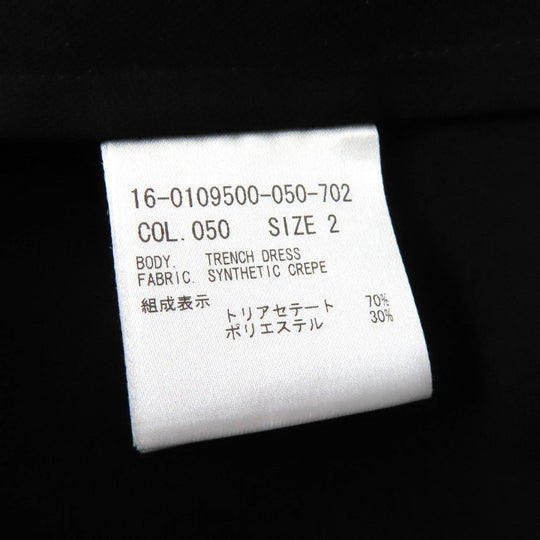 HELMUT LANG trench coat Main: 70% triacetate, Main: 30% polyester black Women 2 Used Authentic