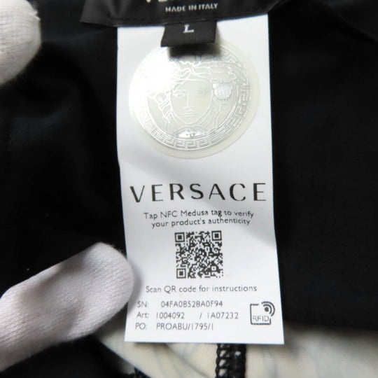 VERSACE Pants 1004092 Main: 78% polyester, Main: 22% polyurethane, Part: 78% nylon, Part: 22% polyurethane Multi Women L Used Authentic