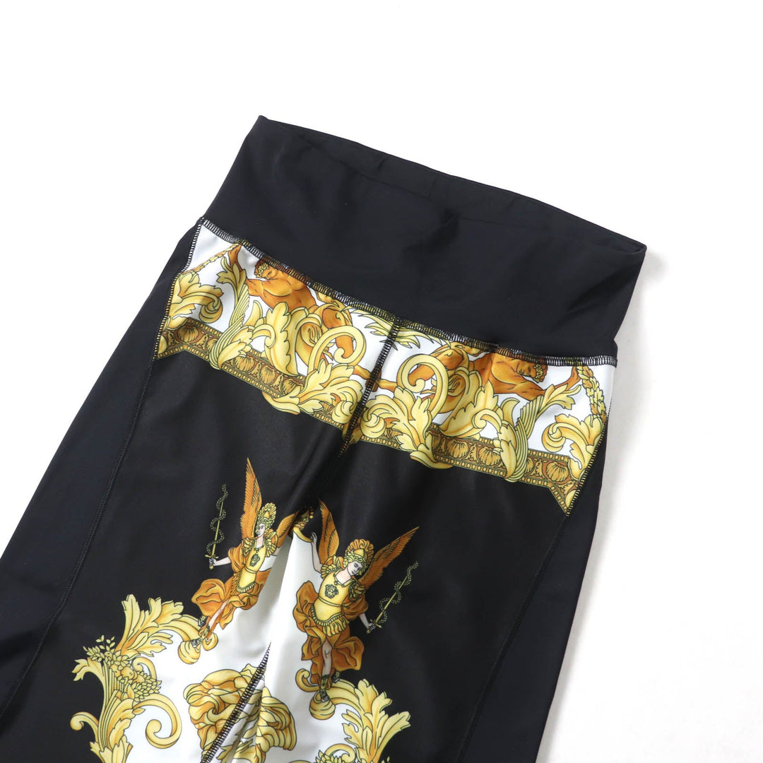 VERSACE Pants 1004092 Main: 78% polyester, Main: 22% polyurethane, Part: 78% nylon, Part: 22% polyurethane Multi Women L Used Authentic