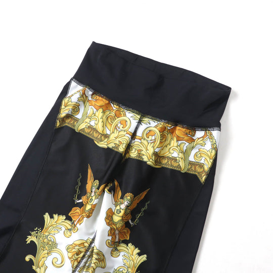 VERSACE Pants 1004092 Main: 78% polyester, Main: 22% polyurethane, Part: 78% nylon, Part: 22% polyurethane Multi Women L Used Authentic