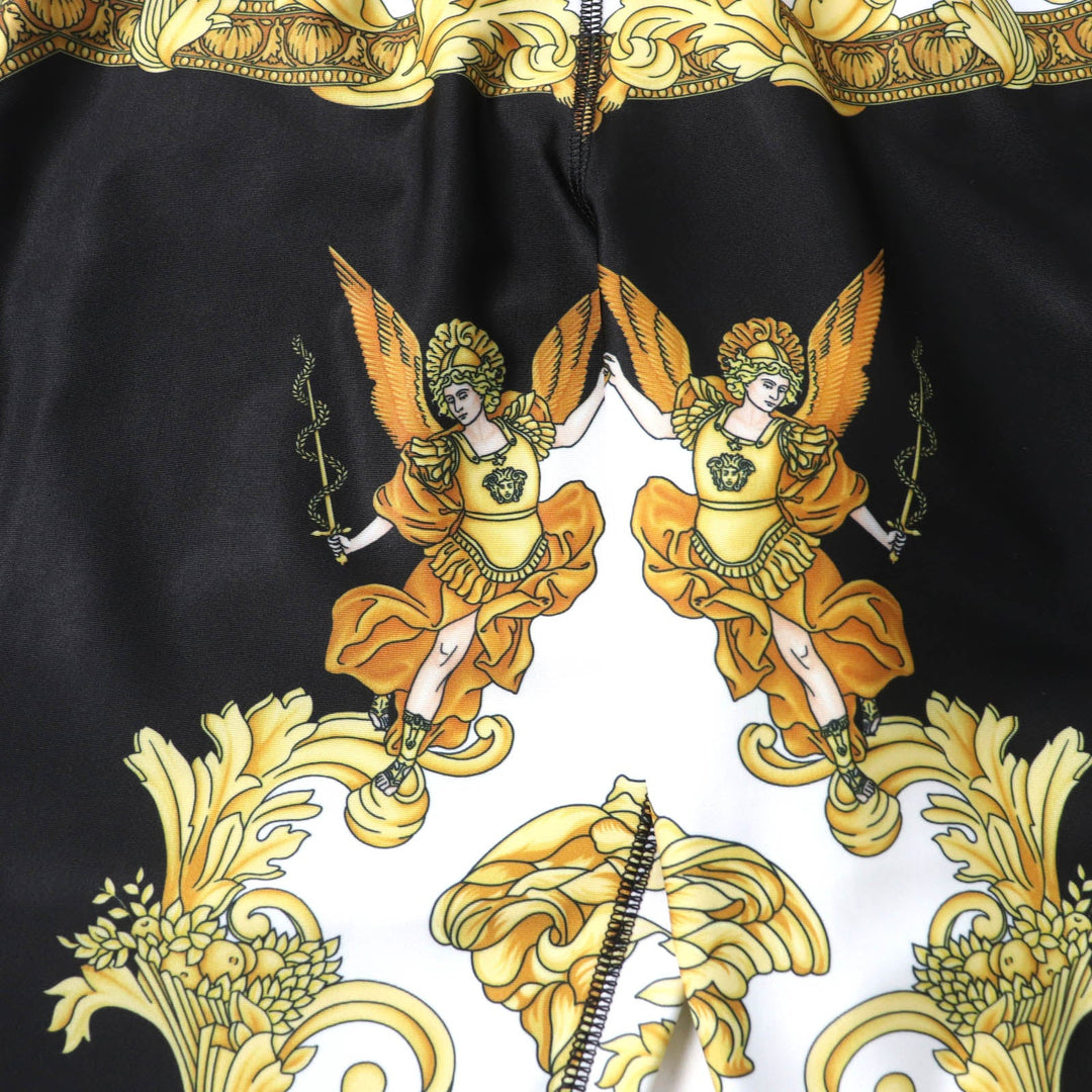 VERSACE Pants 1004092 Main: 78% polyester, Main: 22% polyurethane, Part: 78% nylon, Part: 22% polyurethane Multi Women L Used Authentic
