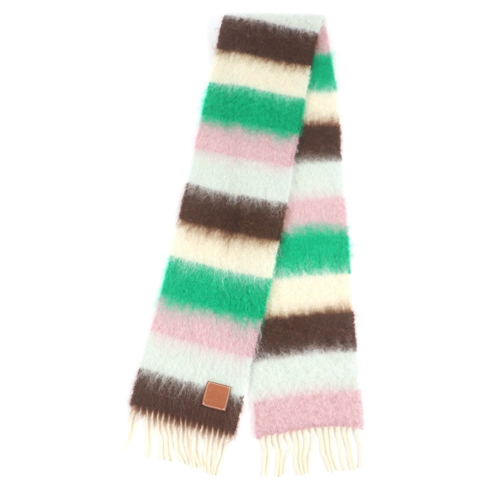 LOEWE Scarf Main: 50% mohair, Main: 48% wool, Main: 2% nylon multicolor Women Used Authentic