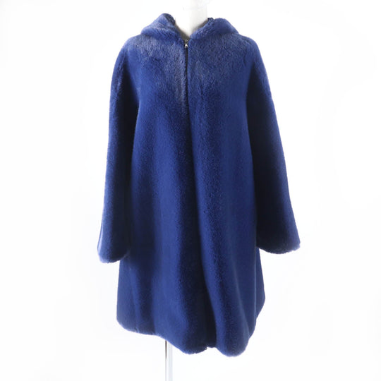 EMPORIO ARMANI A line coat 6K2L882NNUZ Outer: 100% polyester, Part: 97% polyester, Part: 3% elastane (polyurethane), Lining: 100% polyester blue Women 36 Used Authentic