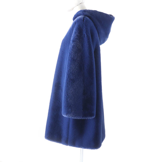 EMPORIO ARMANI A line coat 6K2L882NNUZ Outer: 100% polyester, Part: 97% polyester, Part: 3% elastane (polyurethane), Lining: 100% polyester blue Women 36 Used Authentic