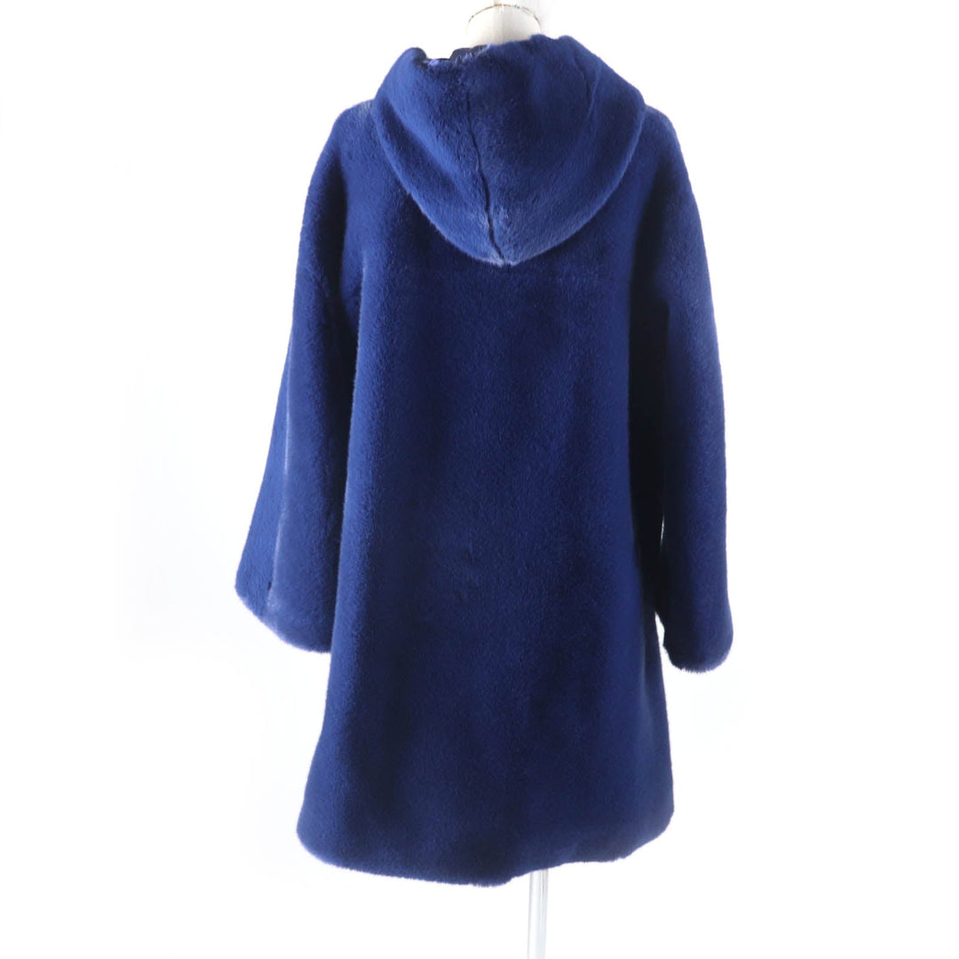EMPORIO ARMANI A line coat 6K2L882NNUZ Outer: 100% polyester, Part: 97% polyester, Part: 3% elastane (polyurethane), Lining: 100% polyester blue Women 36 Used Authentic