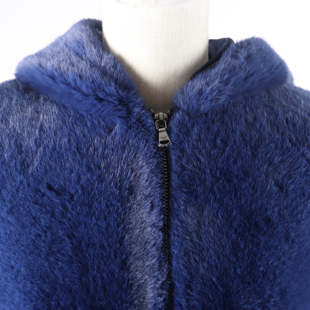 EMPORIO ARMANI A line coat 6K2L882NNUZ Outer: 100% polyester, Part: 97% polyester, Part: 3% elastane (polyurethane), Lining: 100% polyester blue Women 36 Used Authentic