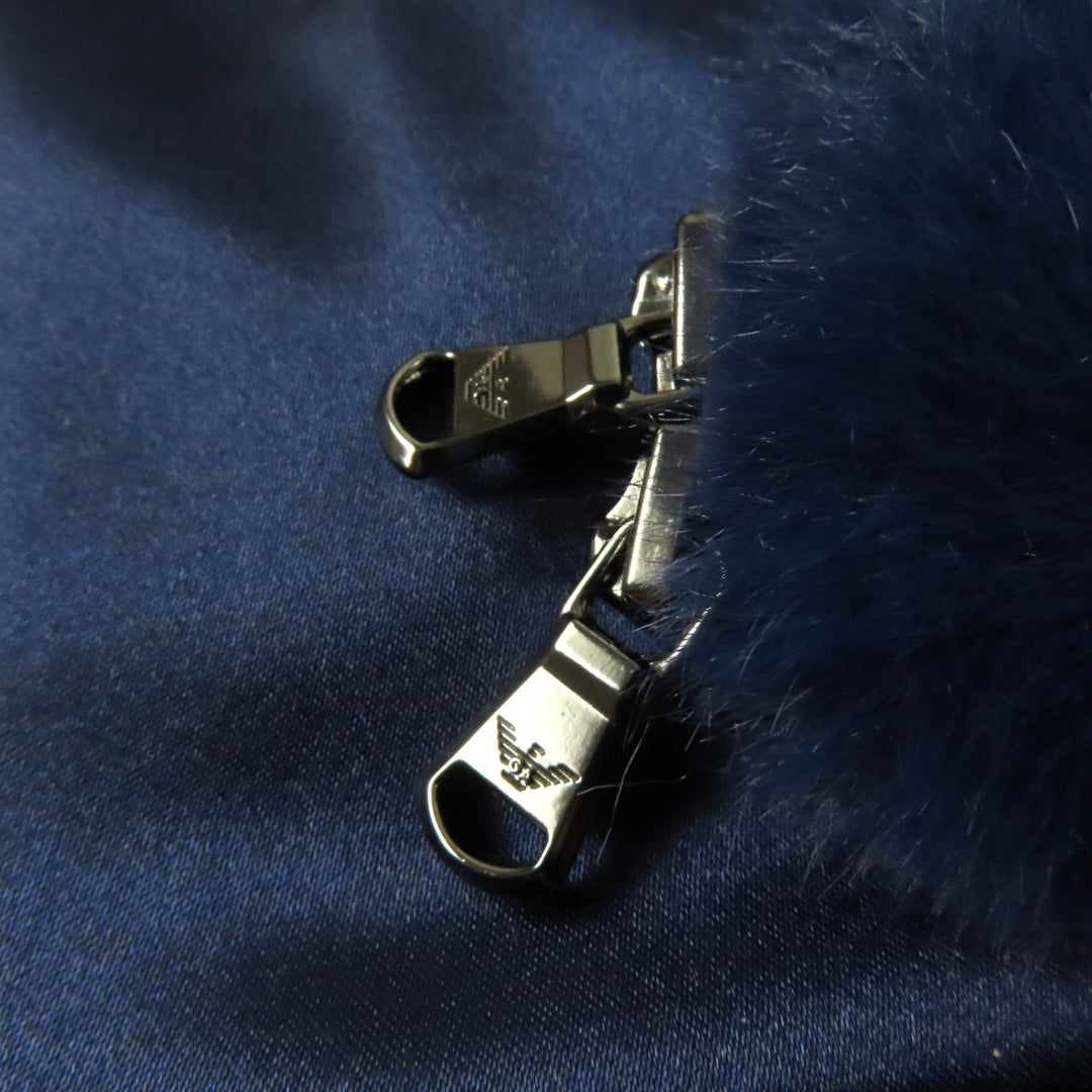 EMPORIO ARMANI A line coat 6K2L882NNUZ Outer: 100% polyester, Part: 97% polyester, Part: 3% elastane (polyurethane), Lining: 100% polyester blue Women 36 Used Authentic