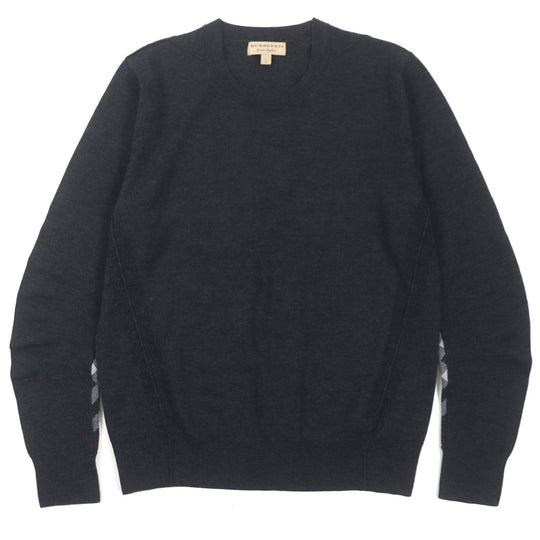 BURBERRY sweater 4061739 Main: 100% wool Dark gray mens L Used Authentic