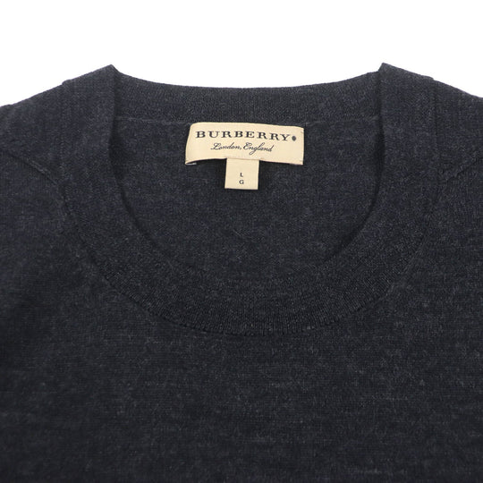 BURBERRY sweater 4061739 Main: 100% wool Dark gray mens L Used Authentic