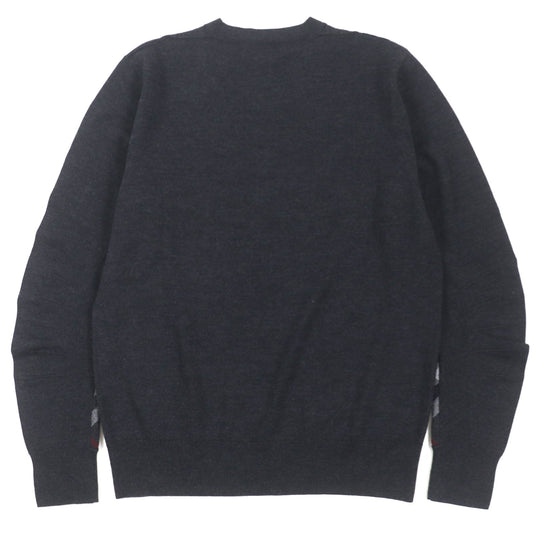 BURBERRY sweater 4061739 Main: 100% wool Dark gray mens L Used Authentic