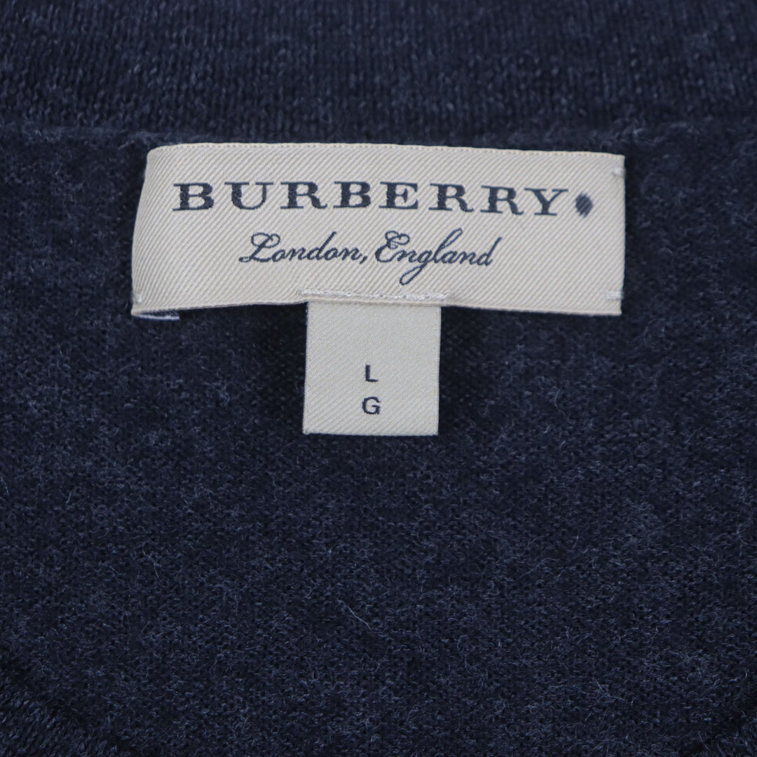 BURBERRY sweater 4061739 Main: 100% wool Dark gray mens L Used Authentic