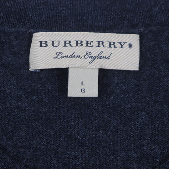 BURBERRY sweater 4061739 Main: 100% wool Dark gray mens L Used Authentic