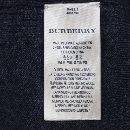 BURBERRY sweater 4061739 Main: 100% wool Dark gray mens L Used Authentic