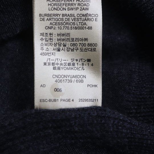 BURBERRY sweater 4061739 Main: 100% wool Dark gray mens L Used Authentic