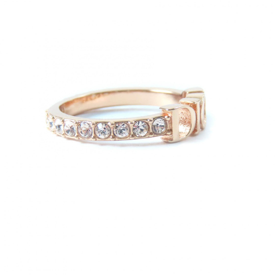 Christian Dior Ring Main: Metal, Part: Crystal Pink gold Dio(r)evolution Ring Women M Used Authentic