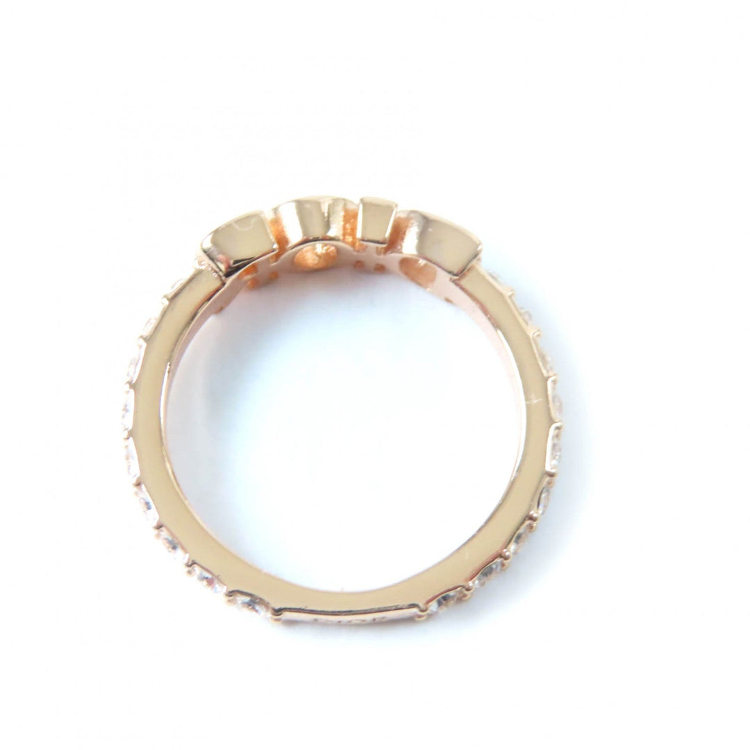 Christian Dior Ring Main: Metal, Part: Crystal Pink gold Dio(r)evolution Ring Women M Used Authentic