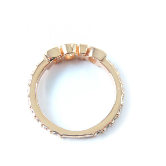 Christian Dior Ring Main: Metal, Part: Crystal Pink gold Dio(r)evolution Ring Women M Used Authentic