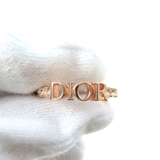 Christian Dior Ring Main: Metal, Part: Crystal Pink gold Dio(r)evolution Ring Women M Used Authentic