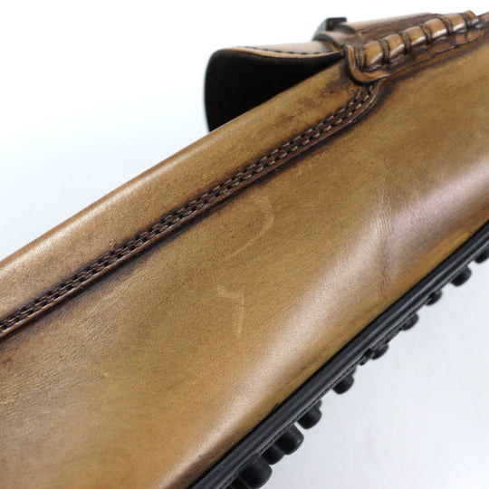 TOD�fS loafers Main: Leather Brown City Gommino mens 9 Used Authentic