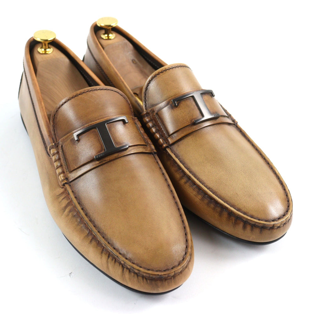 TOD�fS loafers Main: Leather Brown City Gommino mens 9 Used Authentic