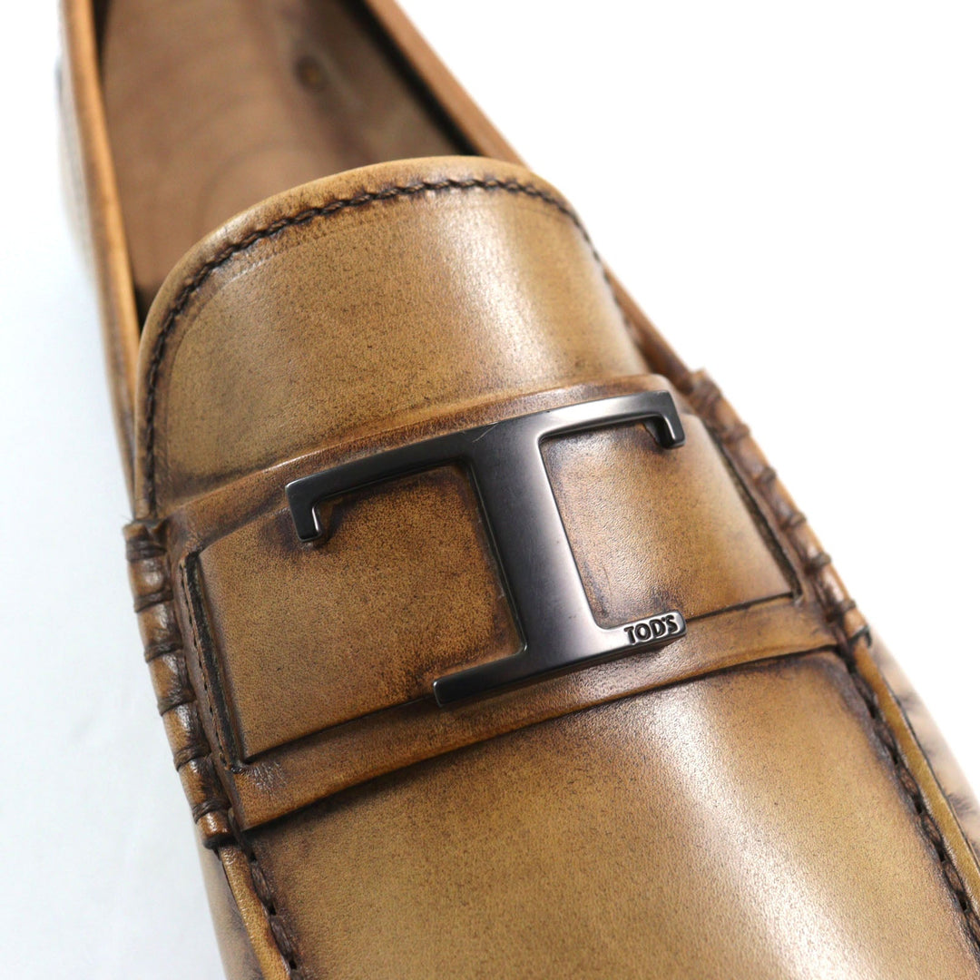 TOD�fS loafers Main: Leather Brown City Gommino mens 9 Used Authentic