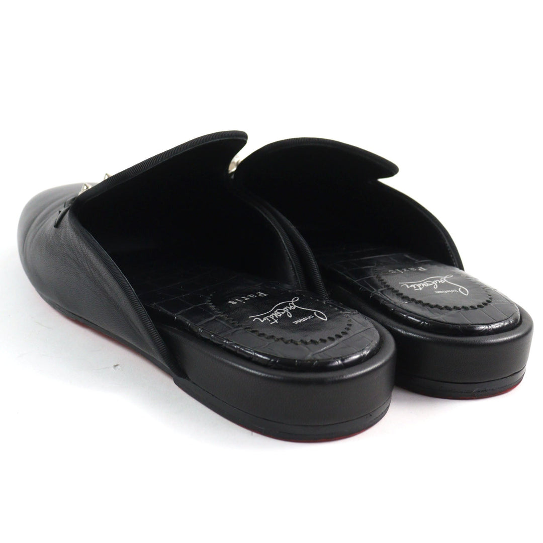 Christian Louboutin Mule Main: Leather black COOLITO SWING FLAT NAPPA mens 43 Used Authentic