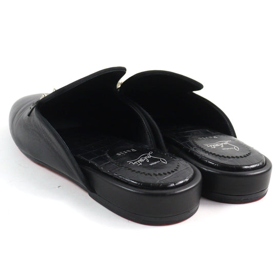 Christian Louboutin Mule Main: Leather black COOLITO SWING FLAT NAPPA mens 43 Used Authentic