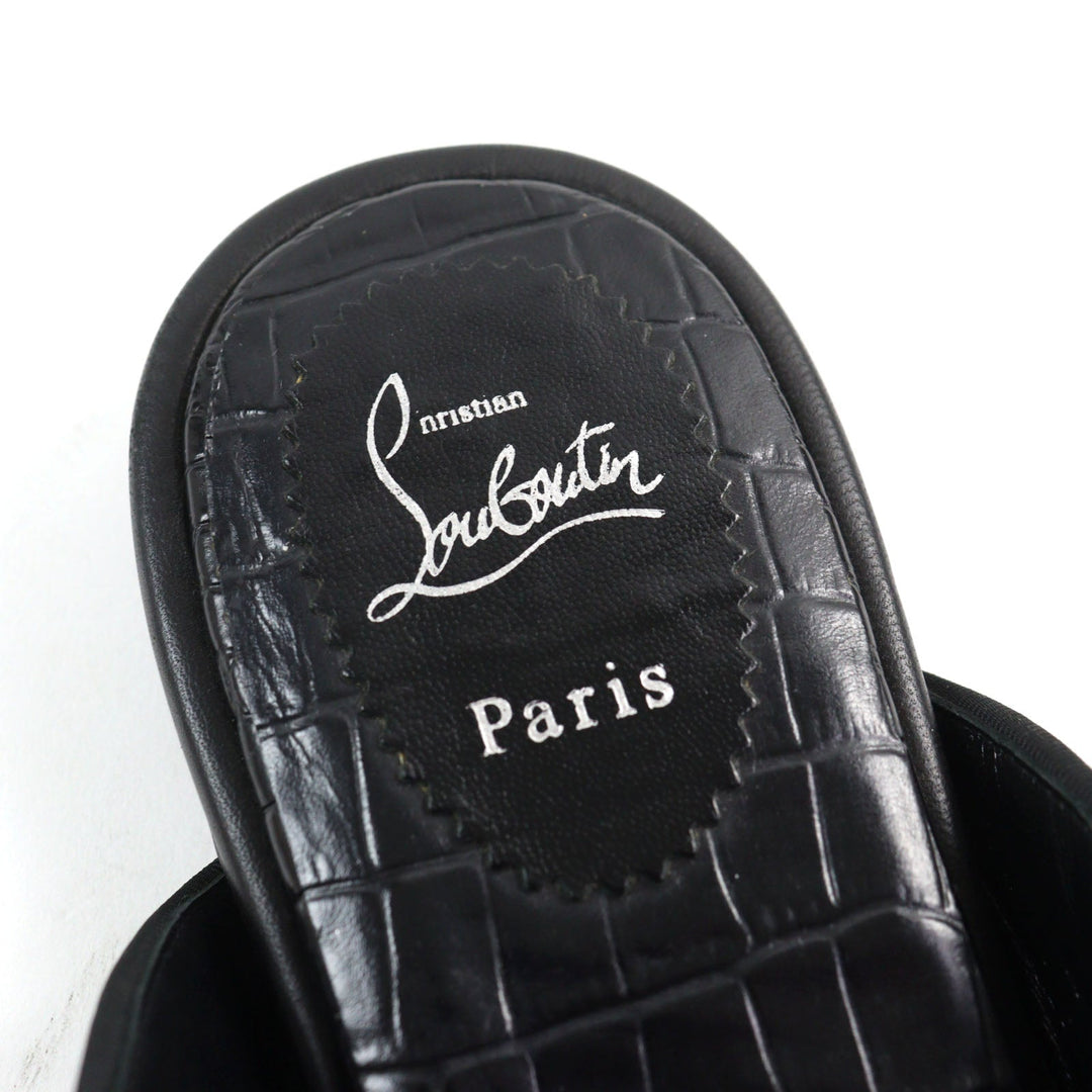 Christian Louboutin Mule Main: Leather black COOLITO SWING FLAT NAPPA mens 43 Used Authentic