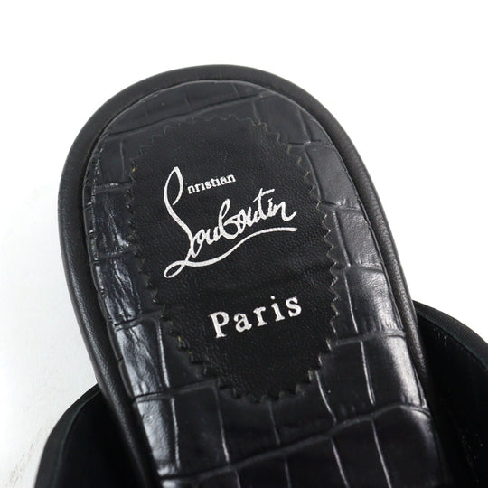 Christian Louboutin Mule Main: Leather black COOLITO SWING FLAT NAPPA mens 43 Used Authentic