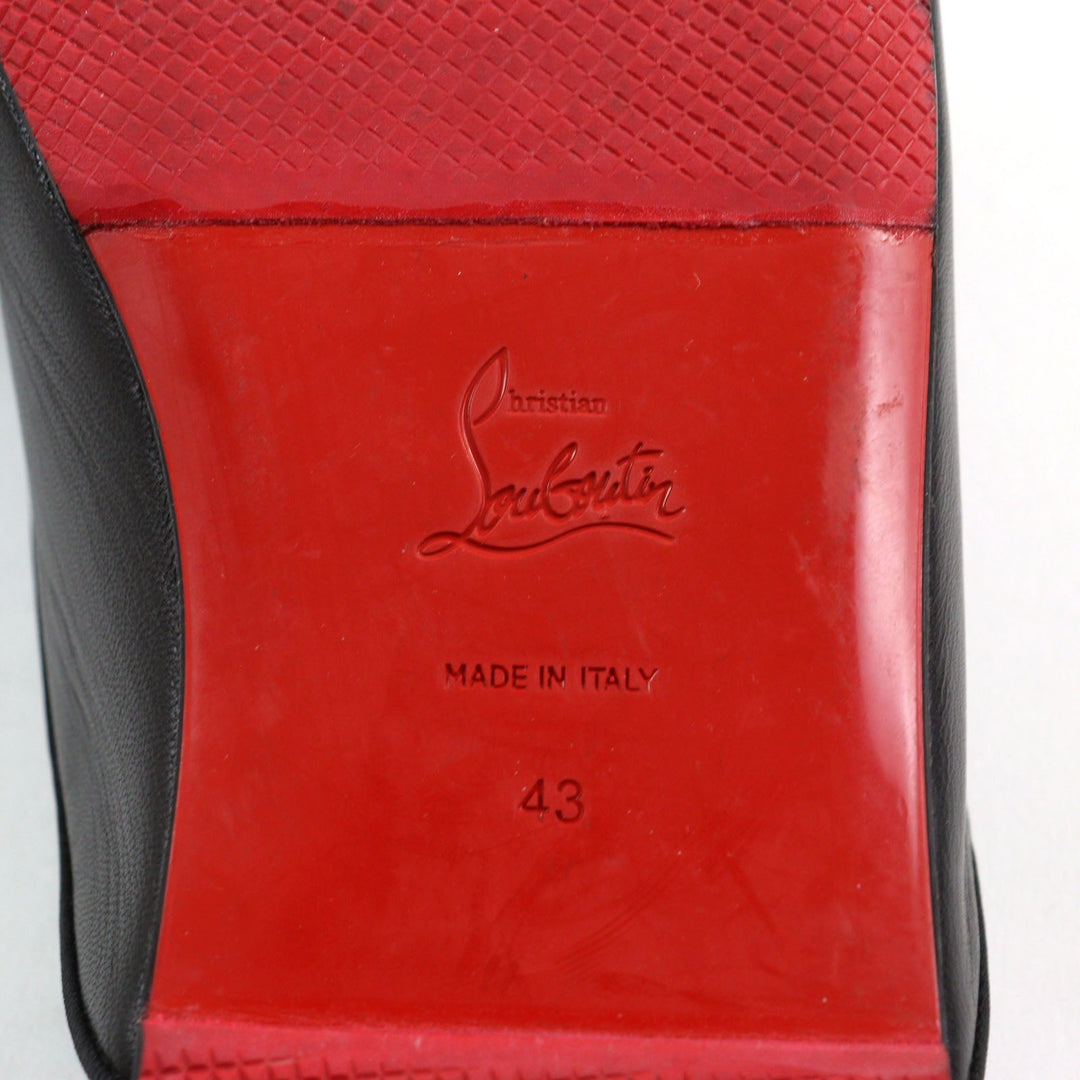 Christian Louboutin Mule Main: Leather black COOLITO SWING FLAT NAPPA mens 43 Used Authentic