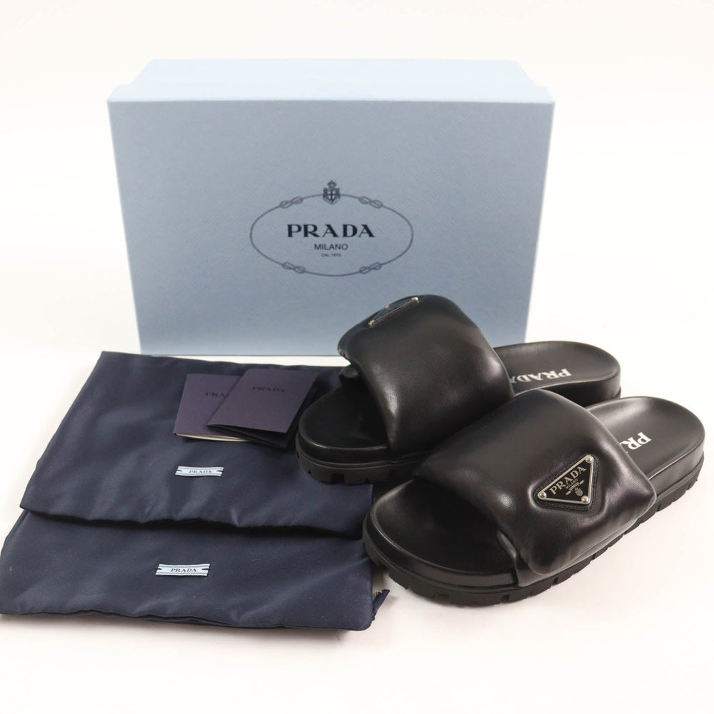 PRADA Sandals 1XX648 Main: Nappa leather black Women 36 Used Authentic