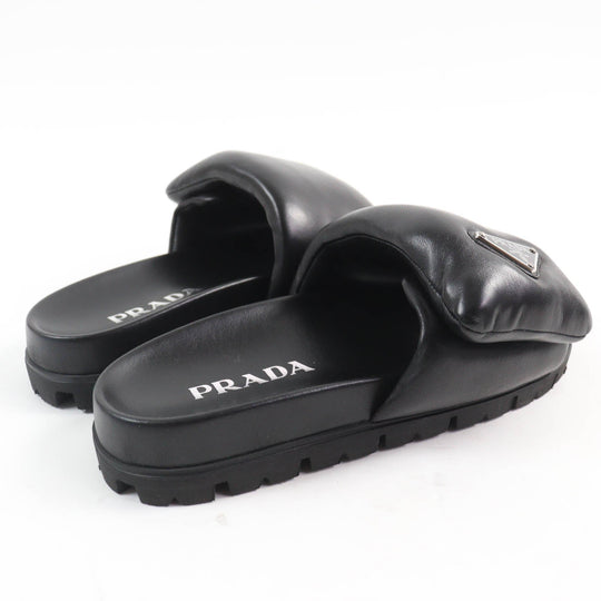 PRADA Sandals 1XX648 Main: Nappa leather black Women 36 Used Authentic