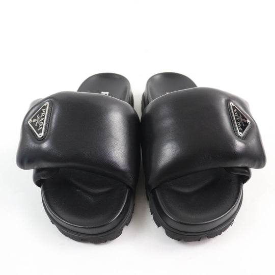 PRADA Sandals 1XX648 Main: Nappa leather black Women 36 Used Authentic