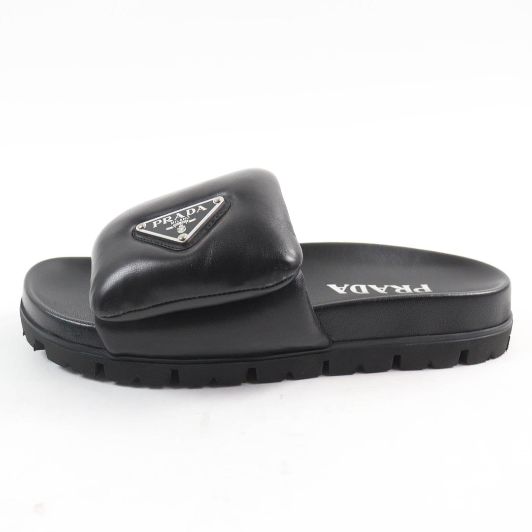 PRADA Sandals 1XX648 Main: Nappa leather black Women 36 Used Authentic