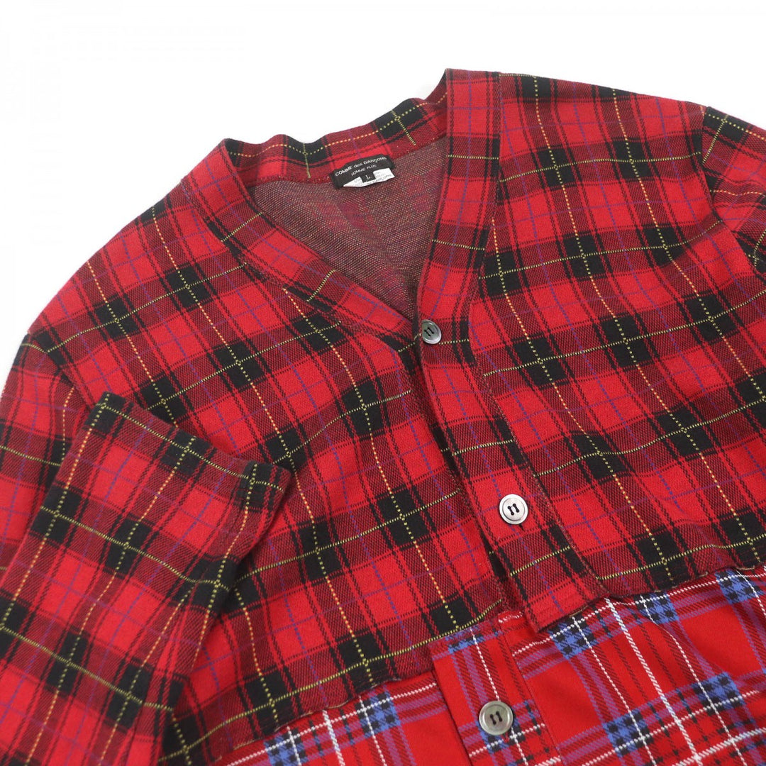 COMME des GARCONS HOMME PLUS Long sleeve shirt PF-T004 cotton Red type L