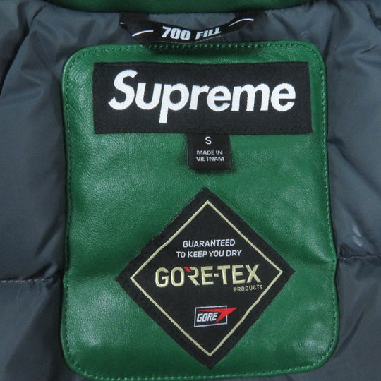 Supreme Down jacket Outer: Sheepskin, Lining: 100% nylon, Filling: 85% down, Filling: 15% feather green Leather 700-Fill Down Parka mens S Used Authentic