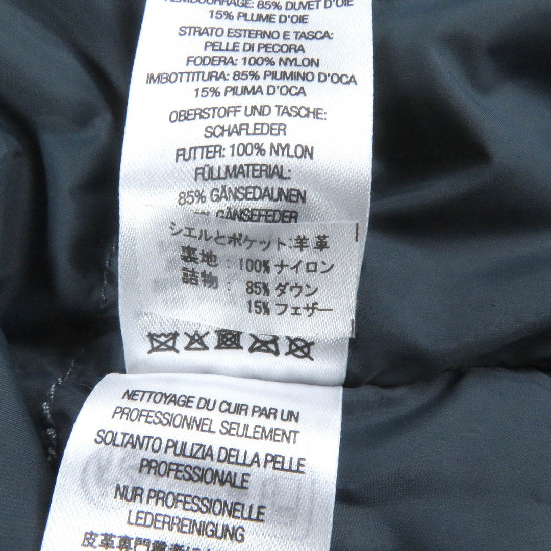 Supreme Down jacket Outer: Sheepskin, Lining: 100% nylon, Filling: 85% down, Filling: 15% feather green Leather 700-Fill Down Parka mens S Used Authentic