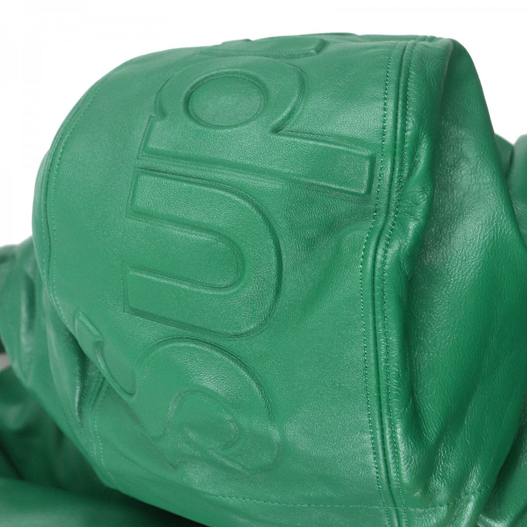 Supreme Down jacket Outer: Sheepskin, Lining: 100% nylon, Filling: 85% down, Filling: 15% feather green Leather 700-Fill Down Parka mens S Used Authentic