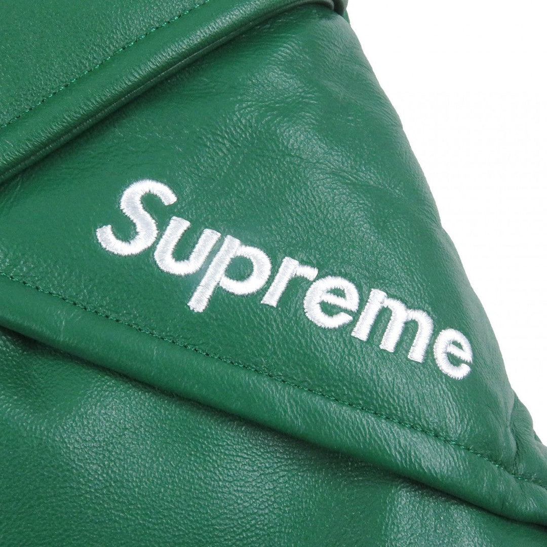 Supreme Down jacket Outer: Sheepskin, Lining: 100% nylon, Filling: 85% down, Filling: 15% feather green Leather 700-Fill Down Parka mens S Used Authentic