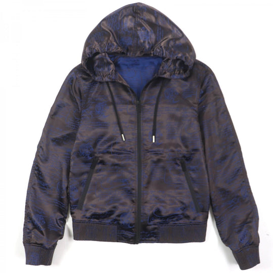 Berluti Hoodie R17OBU68 polyester dark brown navy 44