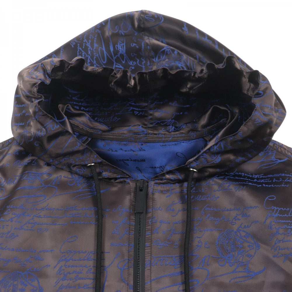 Berluti Hoodie R17OBU68 polyester dark brown navy 44