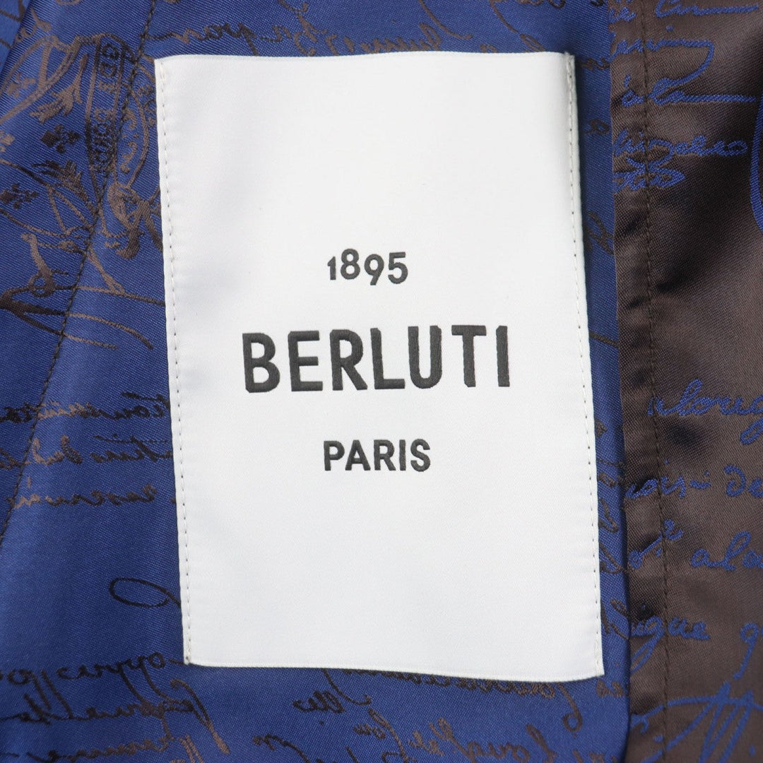 Berluti Hoodie R17OBU68 polyester dark brown navy 44