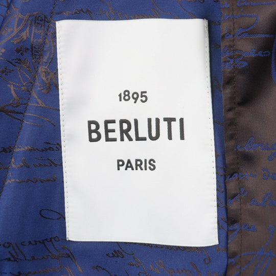 Berluti Hoodie R17OBU68 polyester dark brown navy 44