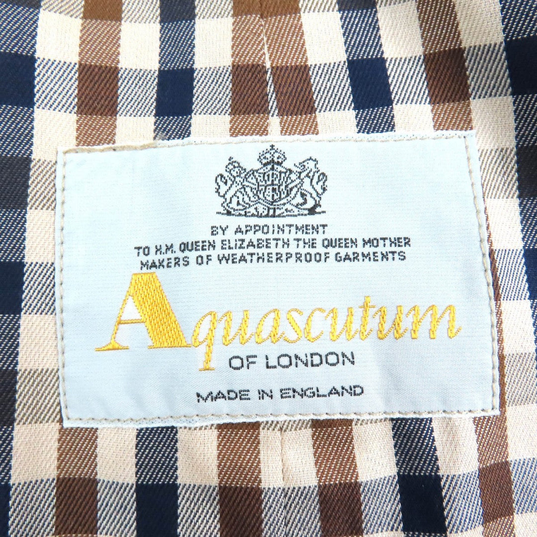 Aquascutum trench coat cotton khaki mens No size listed Used Authentic